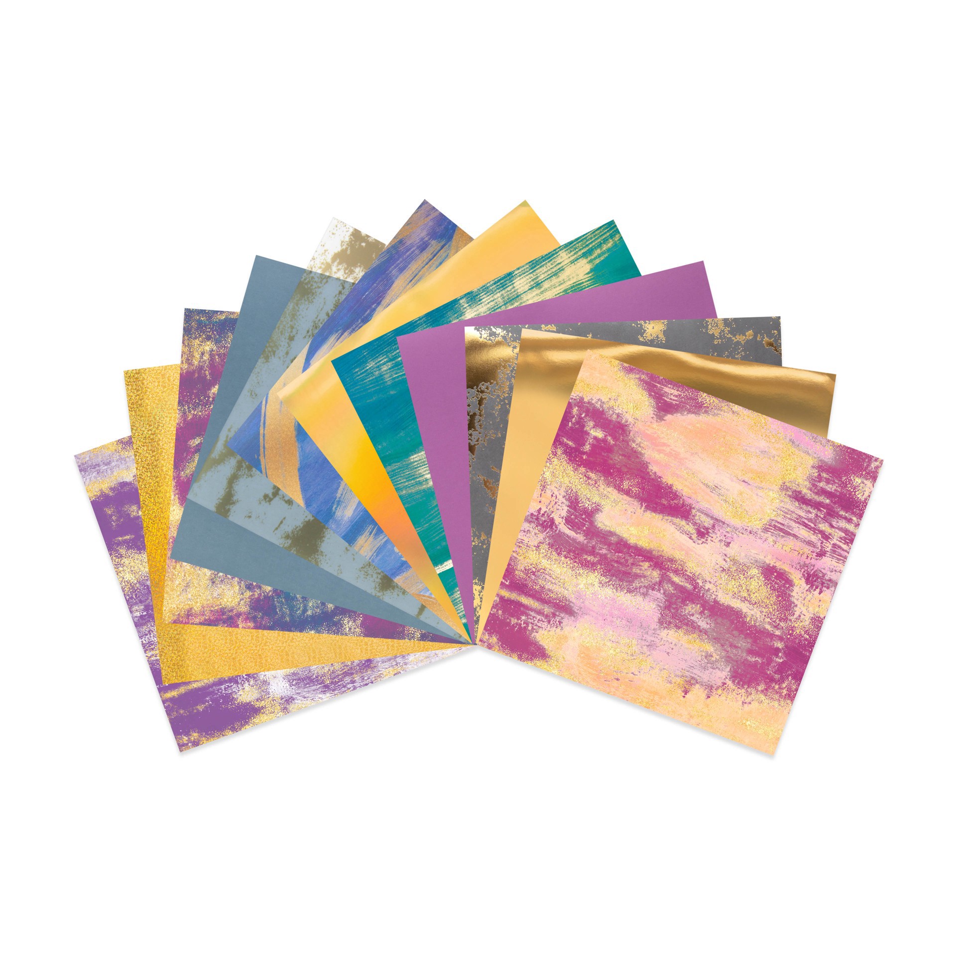 slide 5 of 5, 12" X 12" Glisten & Gleam Paper Pad By Recollections, 24 Sheets, 12 in x 12 in