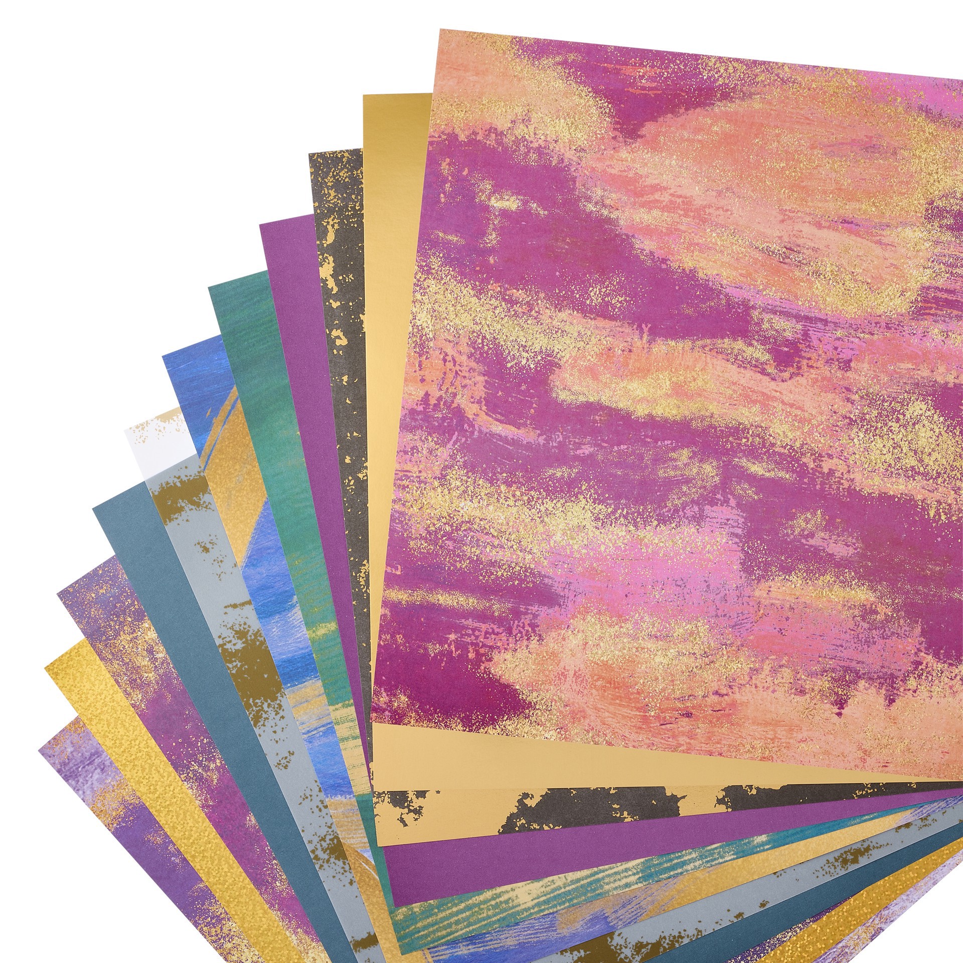 slide 4 of 5, 12" X 12" Glisten & Gleam Paper Pad By Recollections, 24 Sheets, 12 in x 12 in