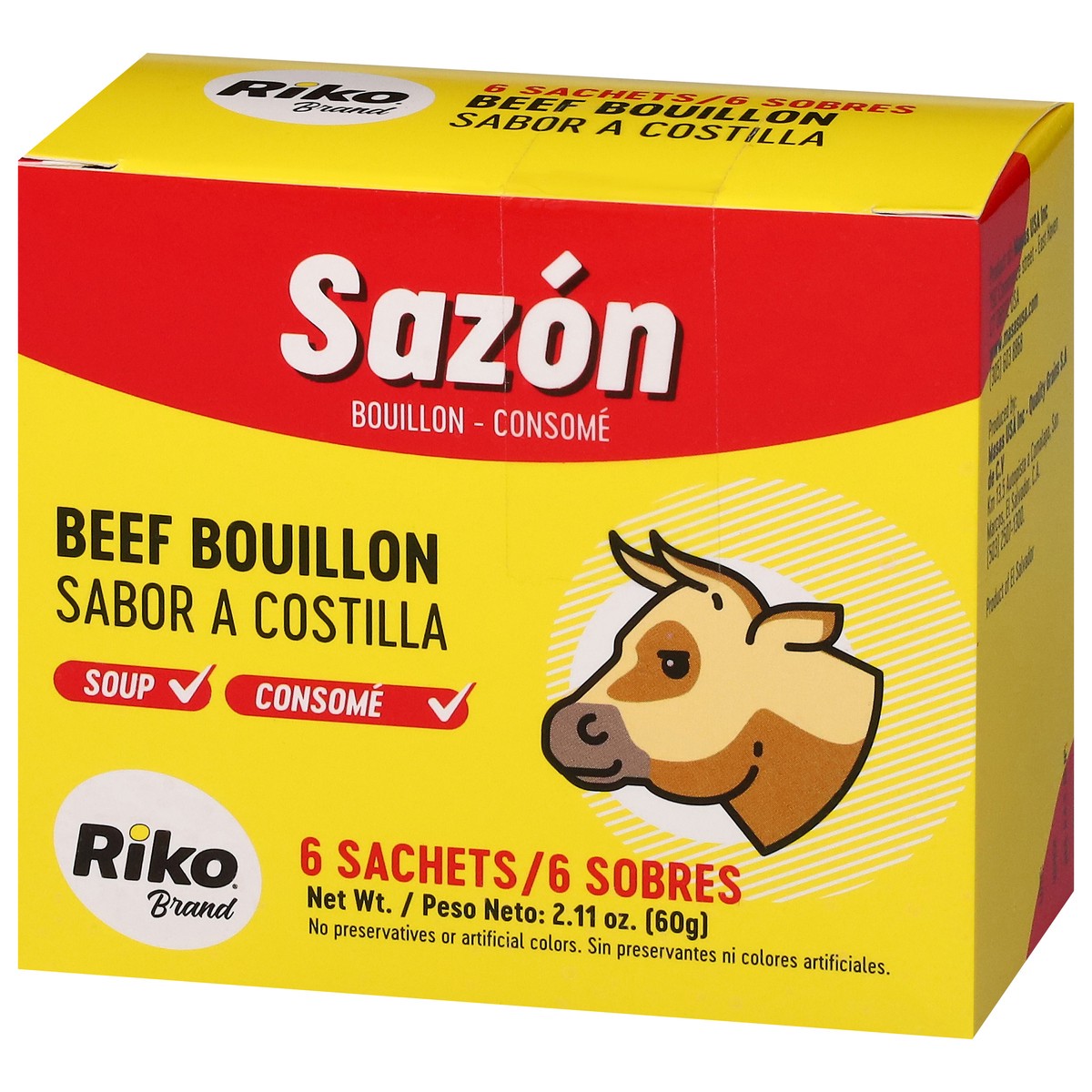 slide 2 of 13, Riko Brand Beef Bouillon 6 ea, 6 ct