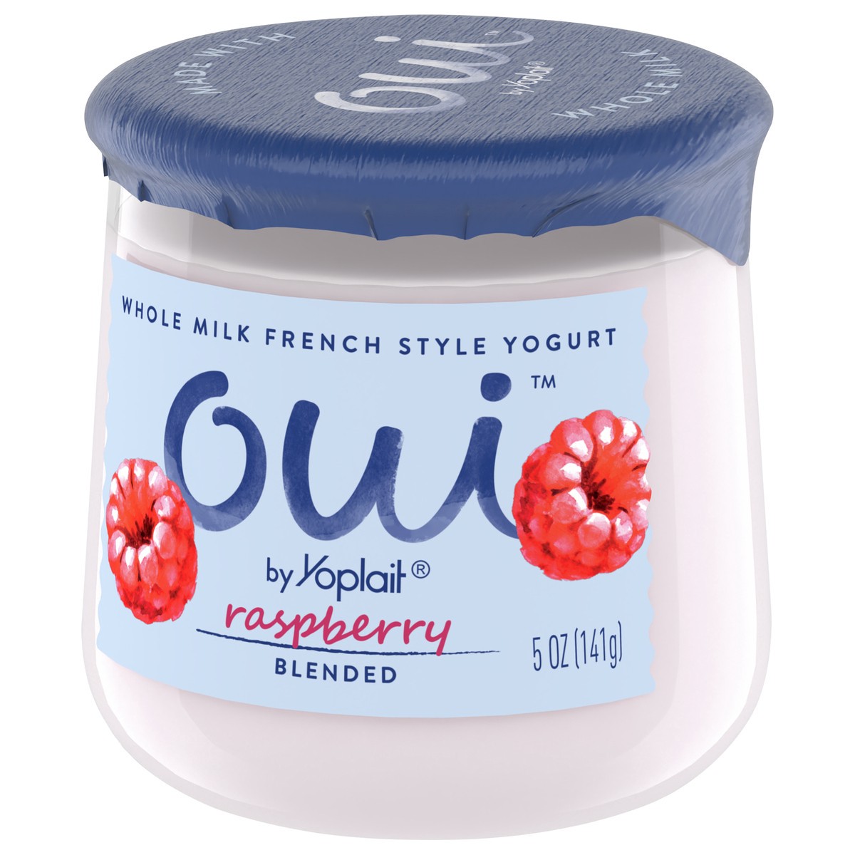 slide 2 of 9, Oui by Yoplait French Style Raspberry Whole Milk Yogurt, 5 OZ Jar, 5 oz