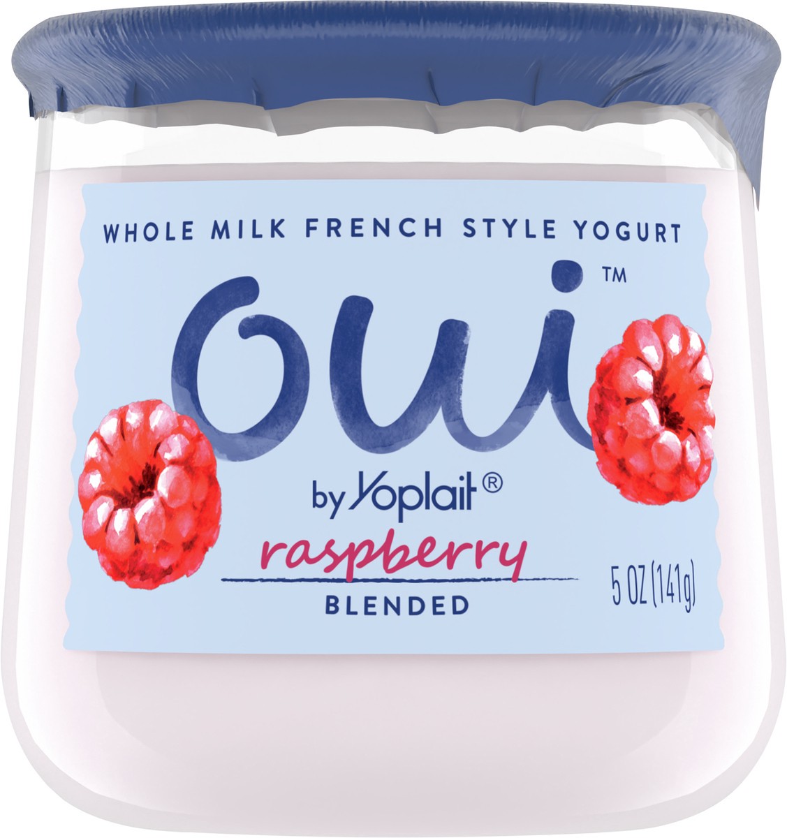 slide 8 of 9, Oui by Yoplait French Style Raspberry Whole Milk Yogurt, 5 OZ Jar, 5 oz