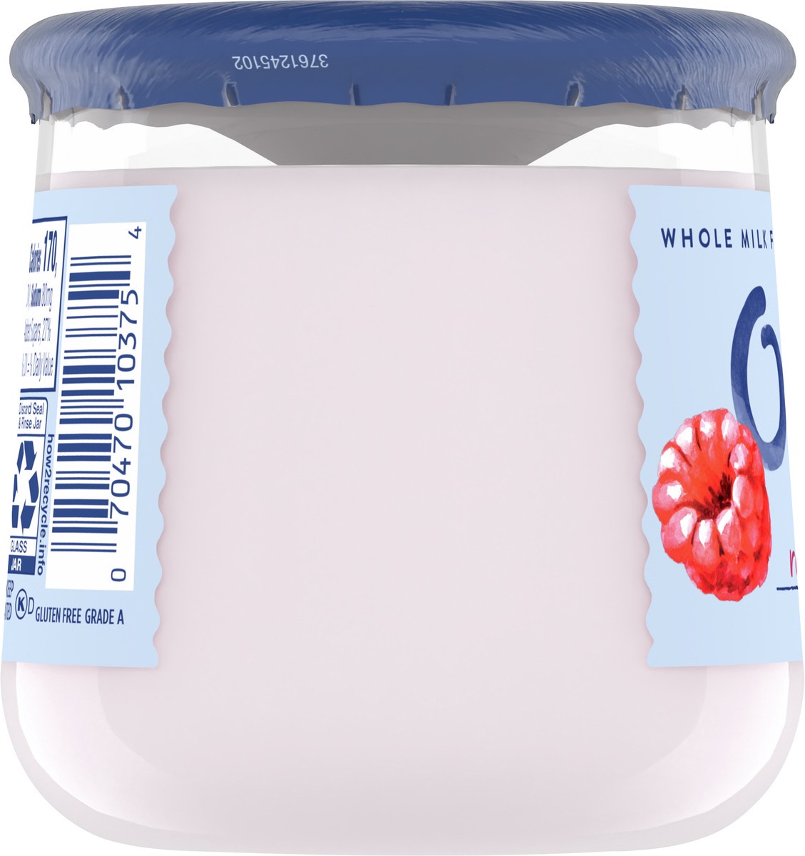 slide 9 of 9, Oui by Yoplait French Style Raspberry Whole Milk Yogurt, 5 OZ Jar, 5 oz