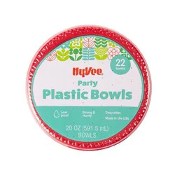 Hy-Vee 20 oz Party Plastic Bowls