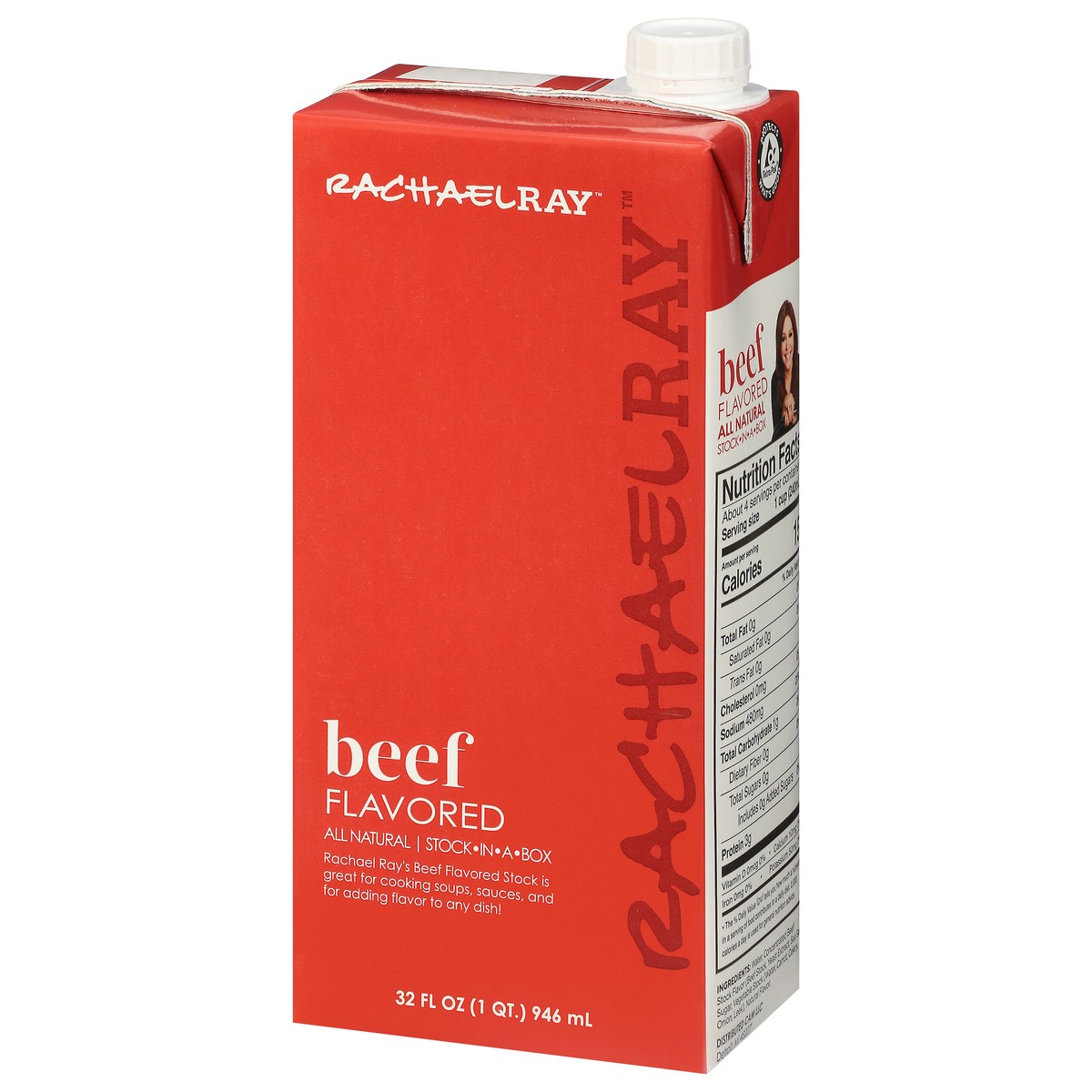 slide 3 of 9, Rachael Ray All Natural Beef Flavored Stock 32 fl oz, 32 fl oz
