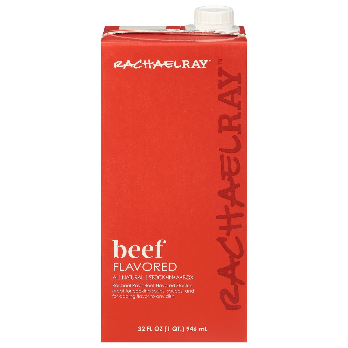 slide 1 of 9, Rachael Ray All Natural Beef Flavored Stock 32 fl oz, 32 fl oz
