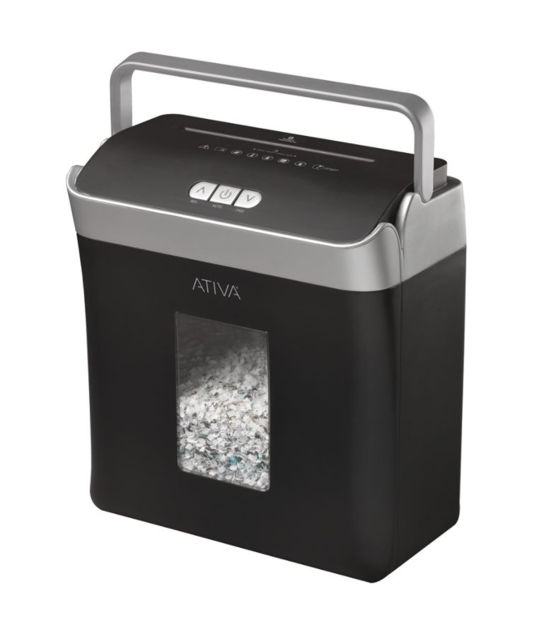 Ativa 8 Sheet Micro Cut Lift Off Shredder With Handle OMM83B - Office Depot