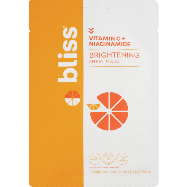 slide 1 of 1, Vitamin C Brightening Sheet Mask, 0.8 oz