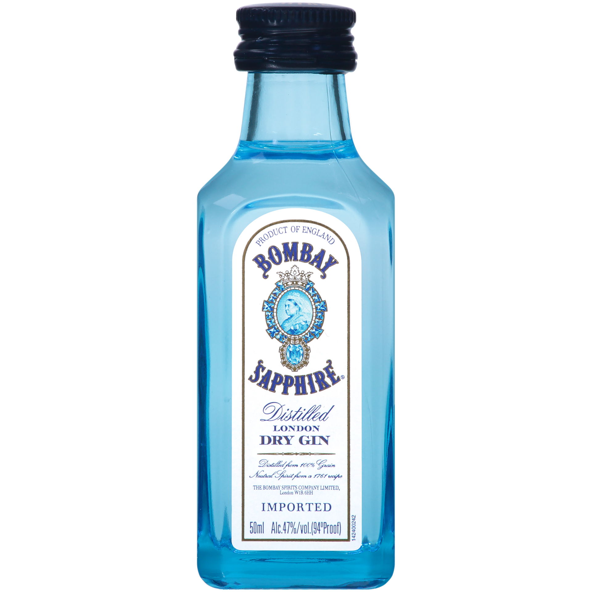 slide 1 of 7, Bombay Sapphire Gin 47% 5Cl/50Ml, 50 ml