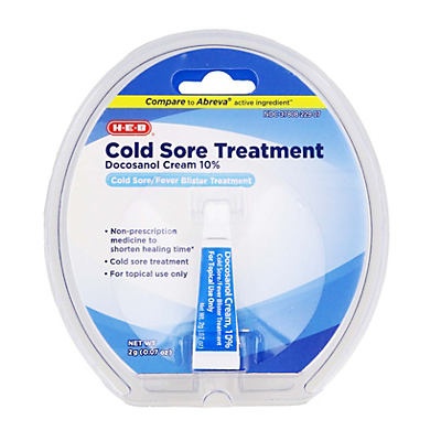 slide 1 of 1, H-E-B Cold Sore Treatment, 2 gram