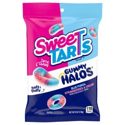 Sweetarts Blue Punch, Strawberries & Cream Gummy Halos 6 oz