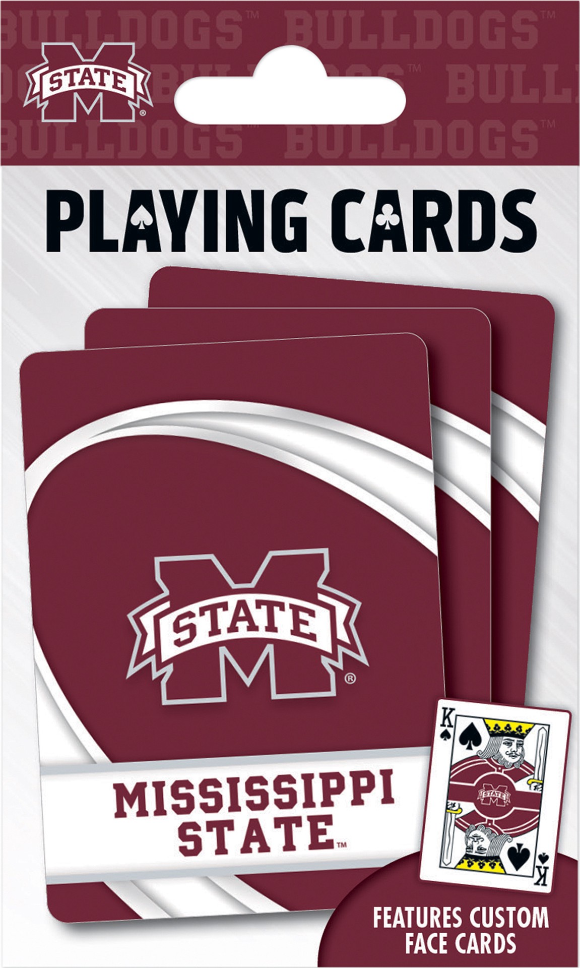 slide 1 of 4, NCAA Mississippi State University Playing Cards, 1 ct