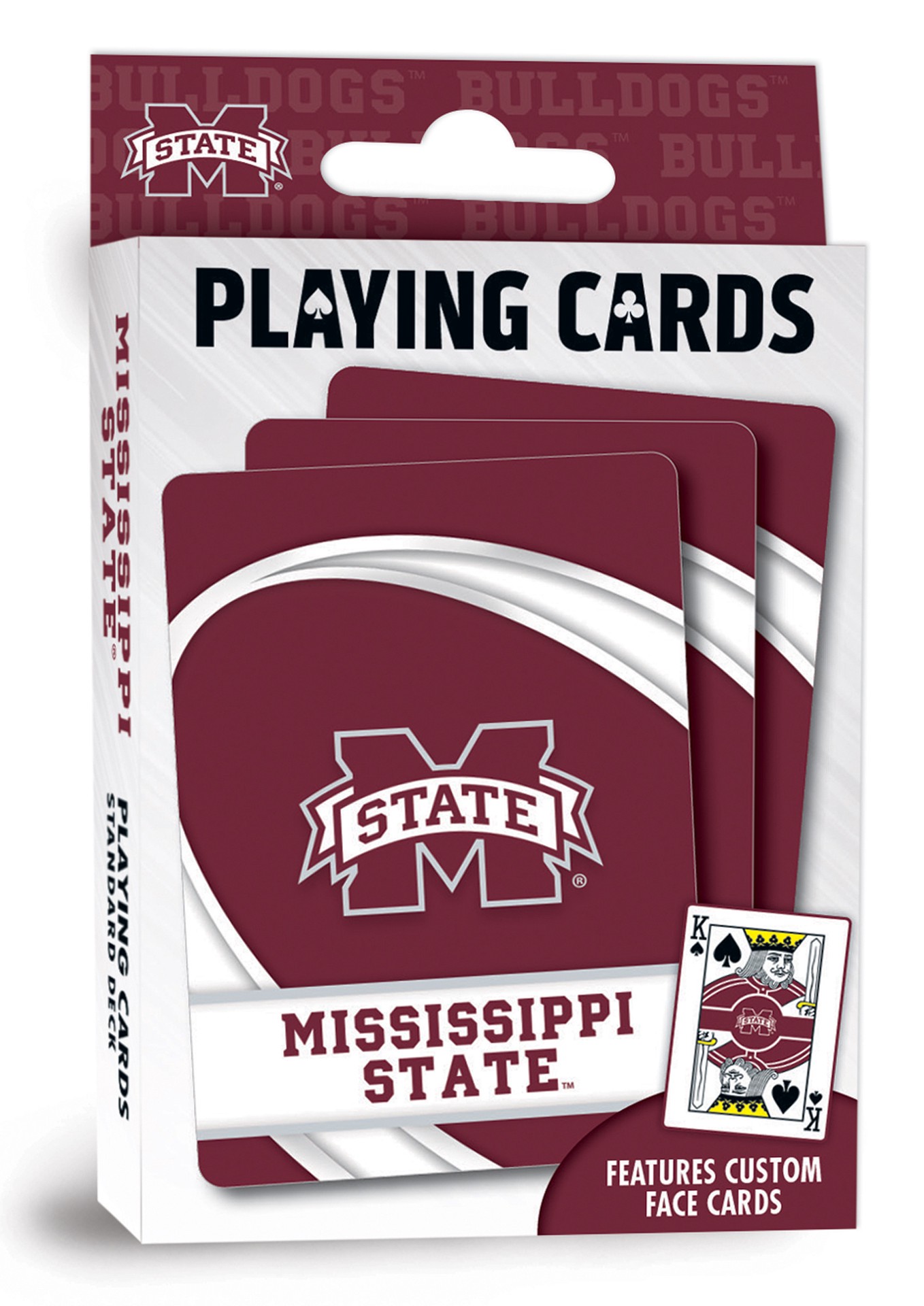 slide 3 of 4, NCAA Mississippi State University Playing Cards, 1 ct