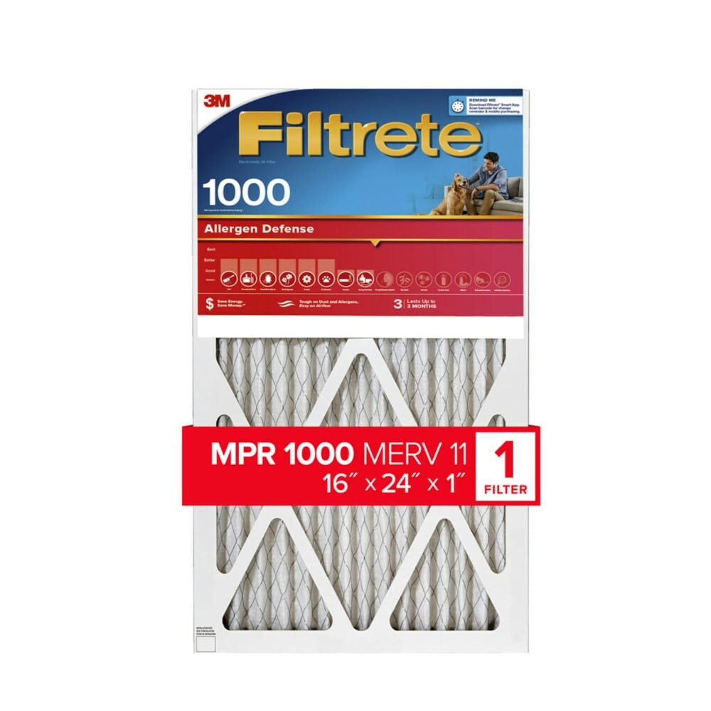 slide 1 of 1, Filtrete Micro Allergen Filter, 16 in x 24 in x 1 in