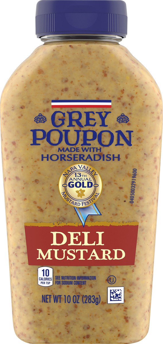 slide 13 of 14, Grey Poupon Deli Dijon Mustard with Horseradish, 10 oz. Bottle, 10 oz