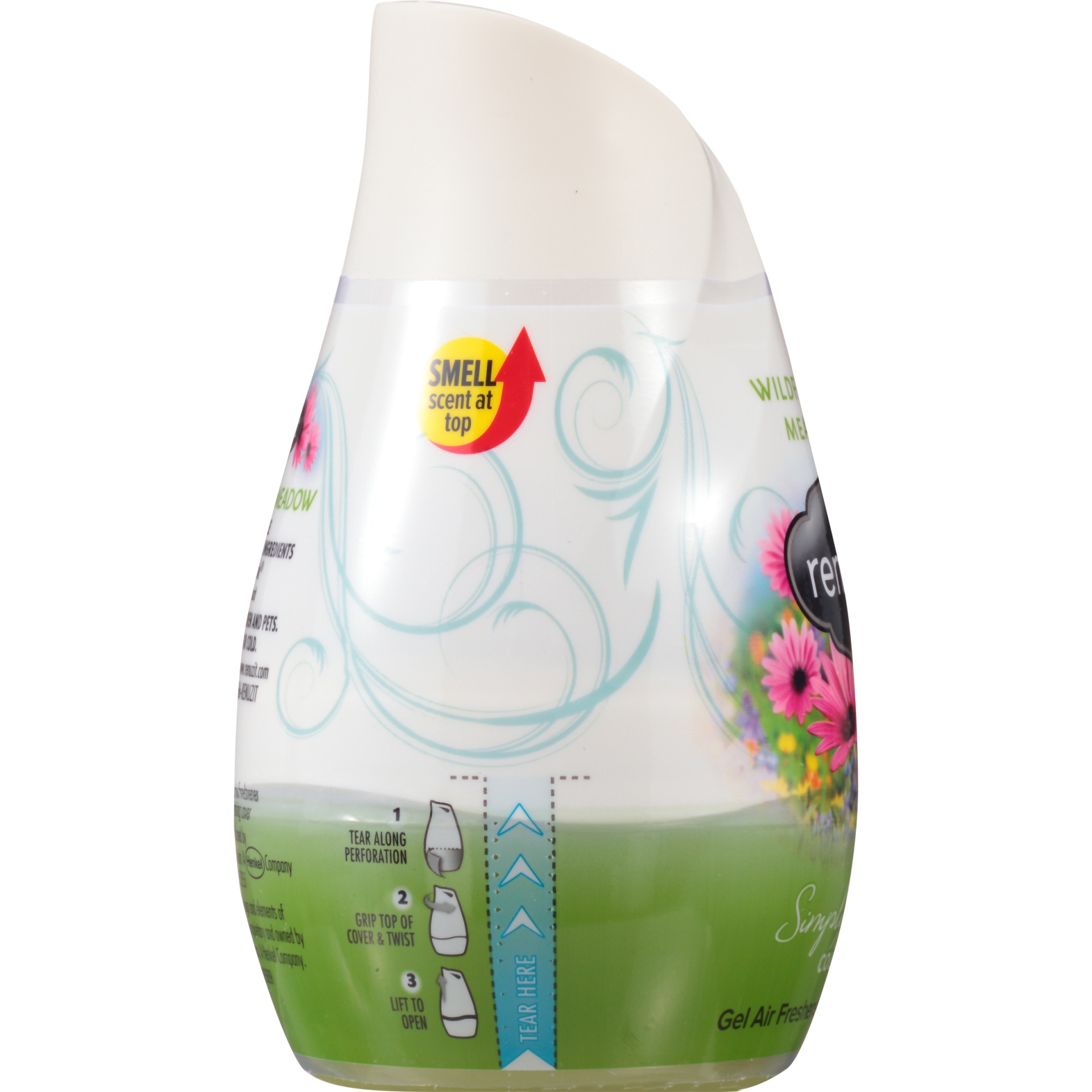 slide 2 of 4, Renuzit Simply Refreshed Collection Wildflower Meadow Gel Air Freshener , 7 oz