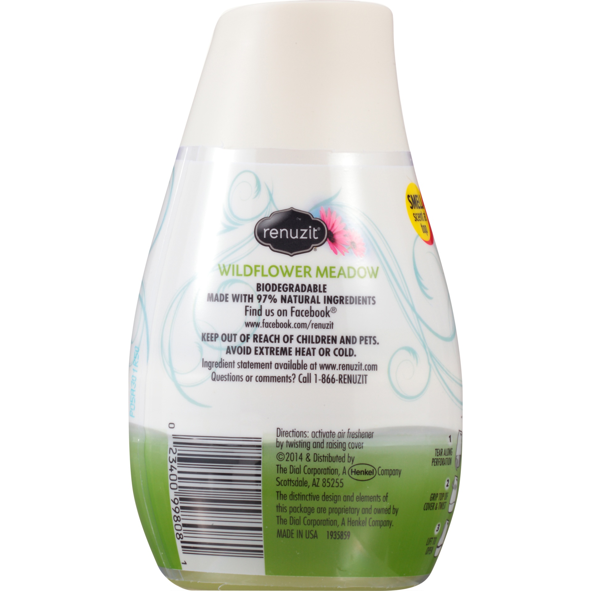 slide 4 of 4, Renuzit Simply Refreshed Collection Wildflower Meadow Gel Air Freshener , 7 oz