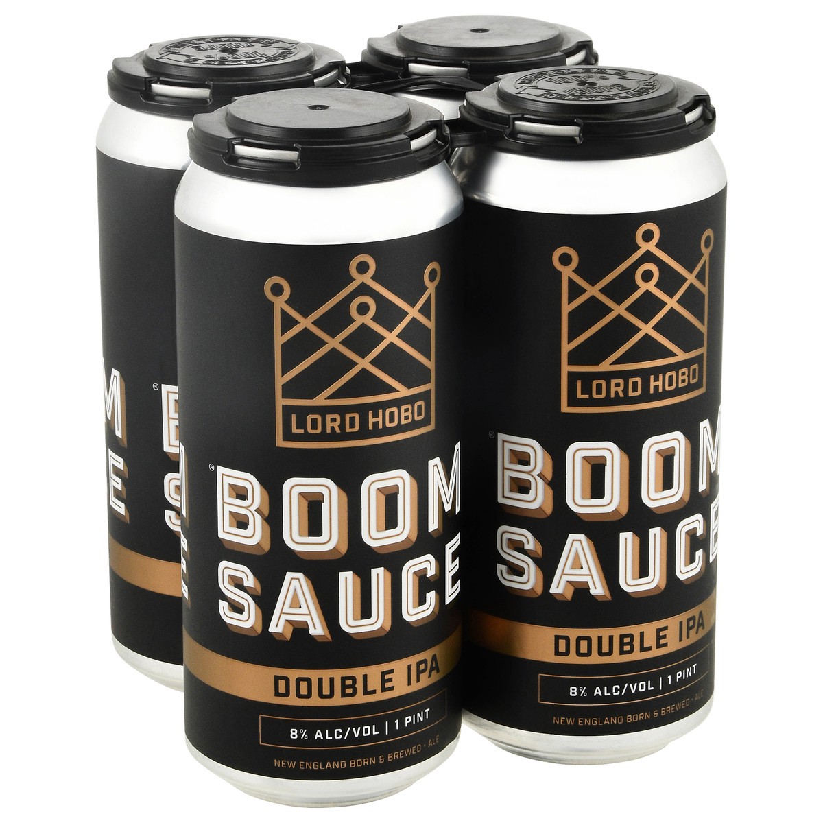 slide 3 of 12, Lord Hobo Double IPA Boom Sauce Beer 4 - 1 pt Cans, 4 ct; 16 oz