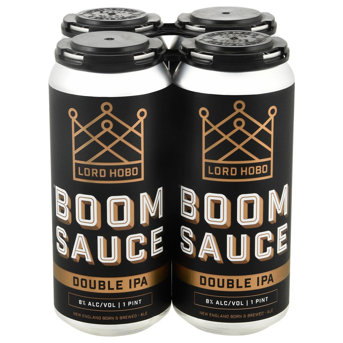 slide 2 of 12, Lord Hobo Double IPA Boom Sauce Beer 4 - 1 pt Cans, 4 ct; 16 oz