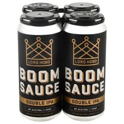 Lord Hobo Double IPA Boom Sauce Beer 4 - 1 pt Cans