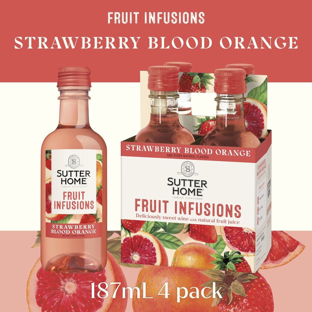 Sutter Home Fruit Infusions Strawberry Blood Orange Sweet White Wine