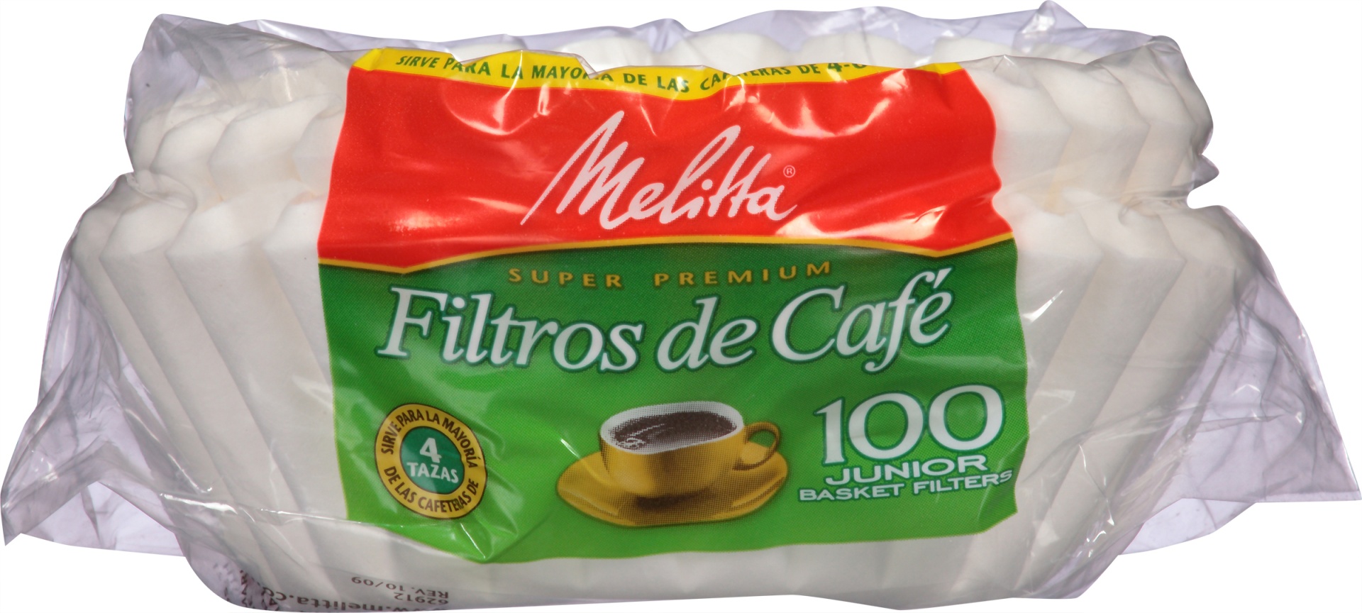 slide 4 of 4, Melitta Junior Basket Coffee Filters, 100 ct