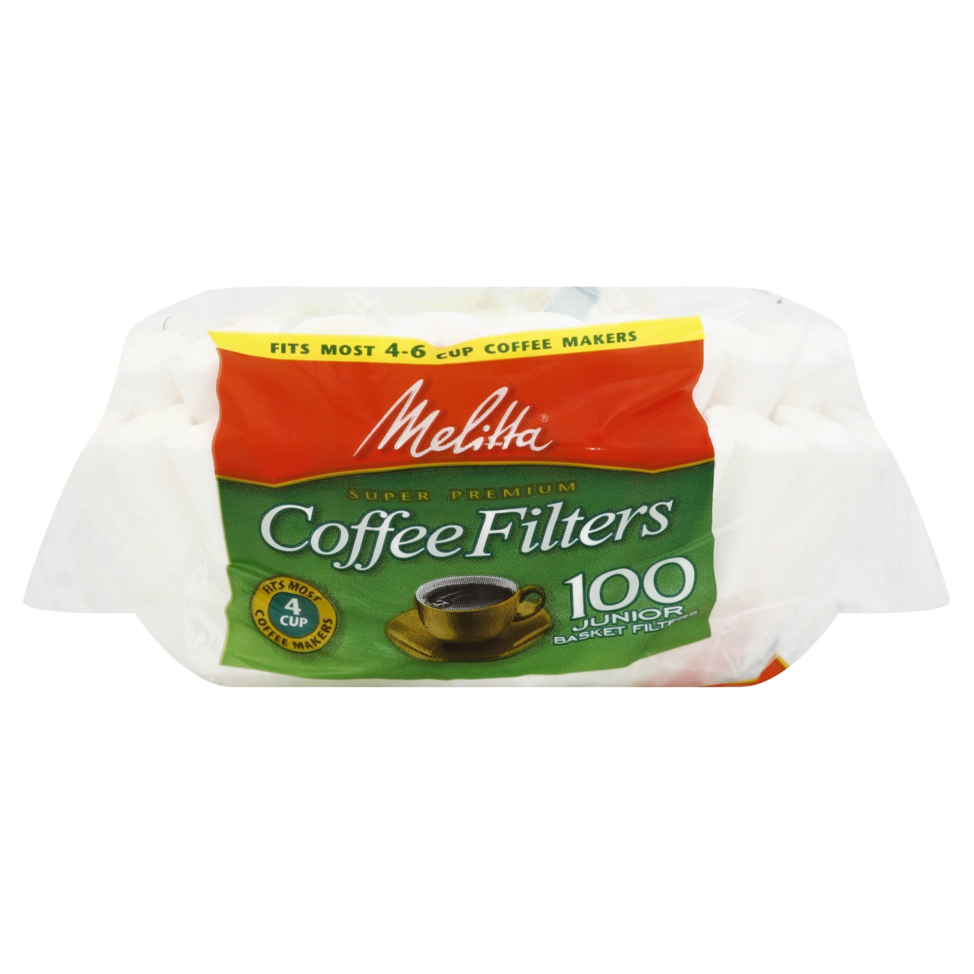 slide 1 of 4, Melitta Junior Basket Coffee Filters, 100 ct
