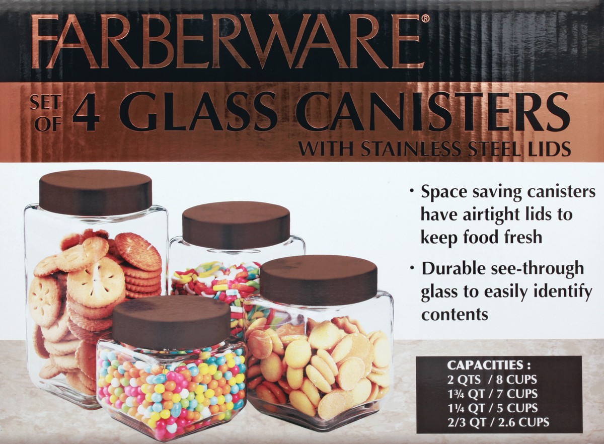 slide 2 of 10, Farberware Glass Canisters 1 ea, 1 ct