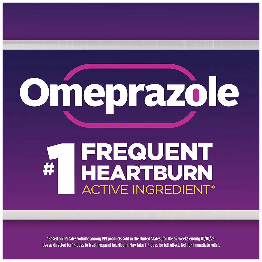 slide 4 of 5, Walgreens Omeprazole Delayed Release Tablets 20 mg, Coated, 14 ct