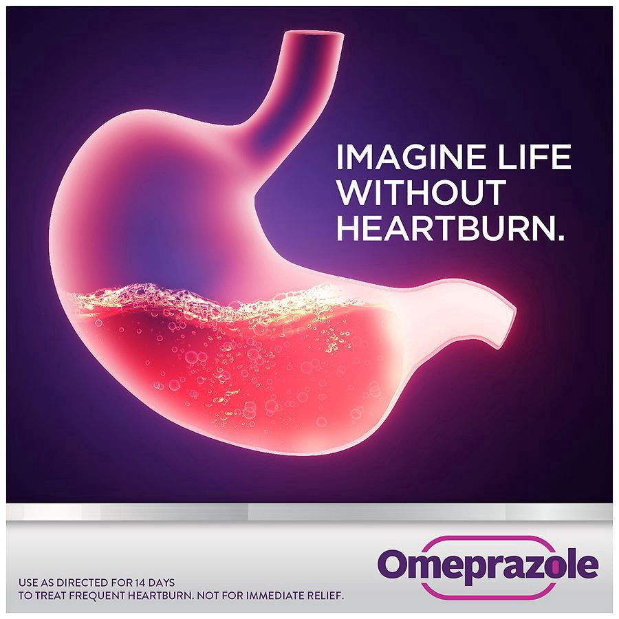 slide 3 of 5, Walgreens Omeprazole Delayed Release Tablets 20 mg, Coated, 14 ct