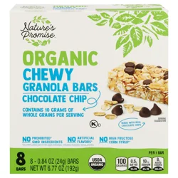 Nature's Promise Organic Chewy Chocolate Chip Granola Bars - 8 ct