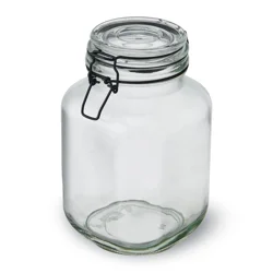 Kamenstein Preserve Clamp Jar Black 67.6oz
