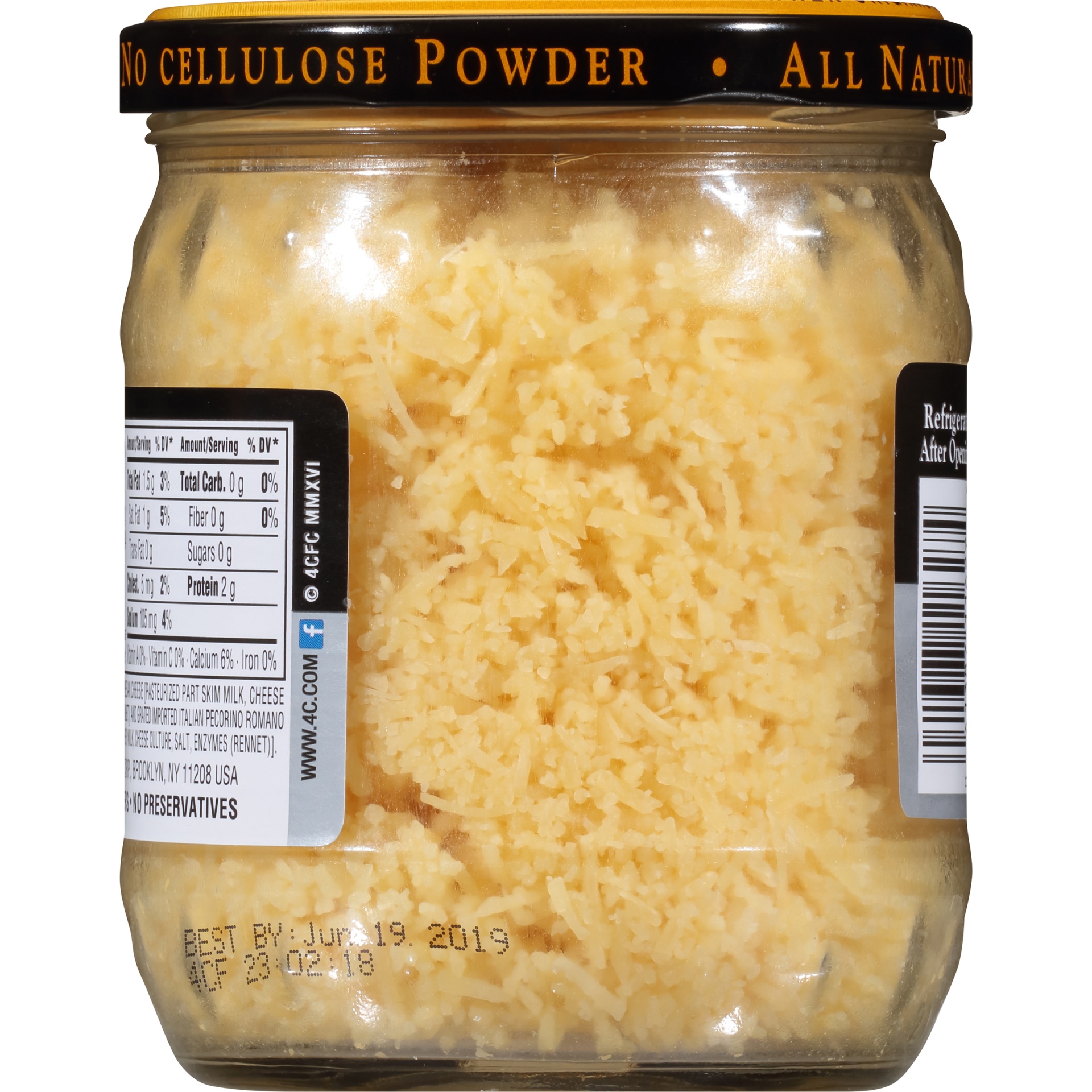slide 4 of 6, 4C HomeStyle All Natural Parmesan-Romano Grated Cheese, 6 oz