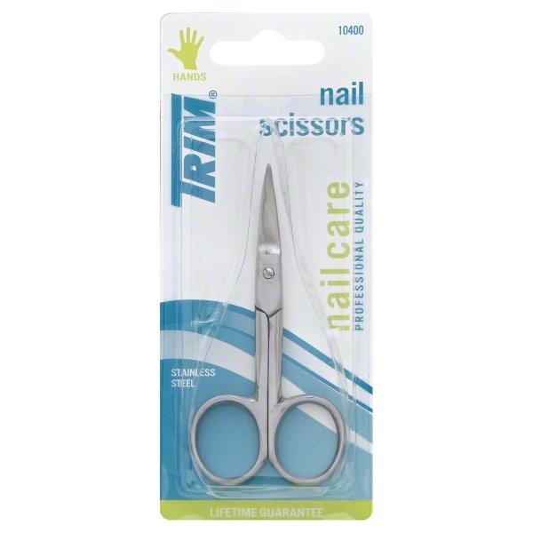 slide 1 of 1, Pacific World Corporation Trim Nail Care Nail Scissors, 1 ct