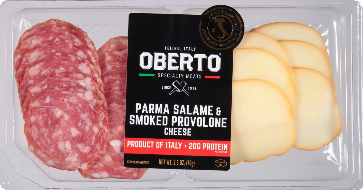 slide 6 of 9, Oberto Parma Salame & Smoked Provolone Cheese 2.5 oz, 2.5 oz