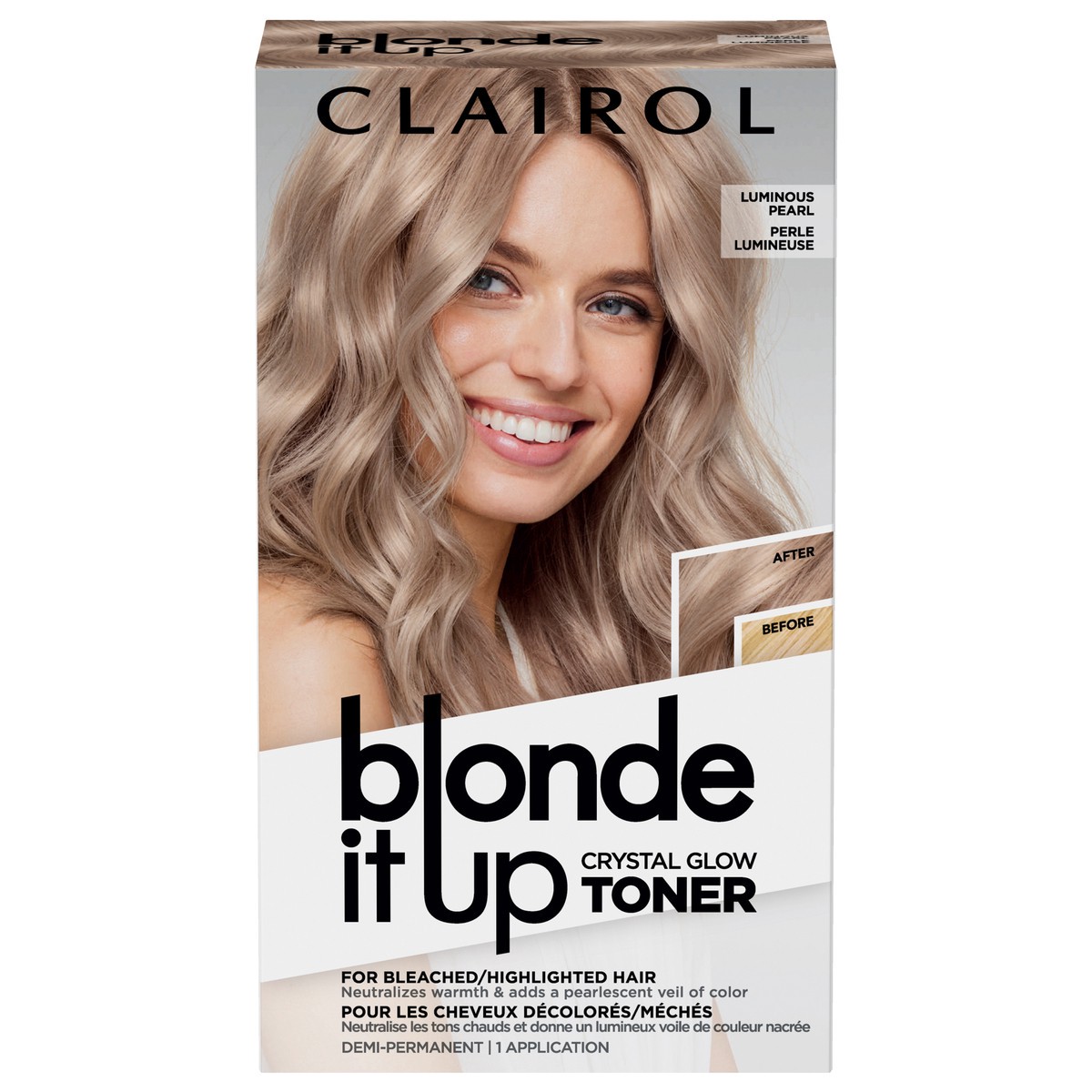 slide 5 of 7, Clairol Blonde It Up Crystal Glow Toners Luminous Pearl Hair Color, 1 ct