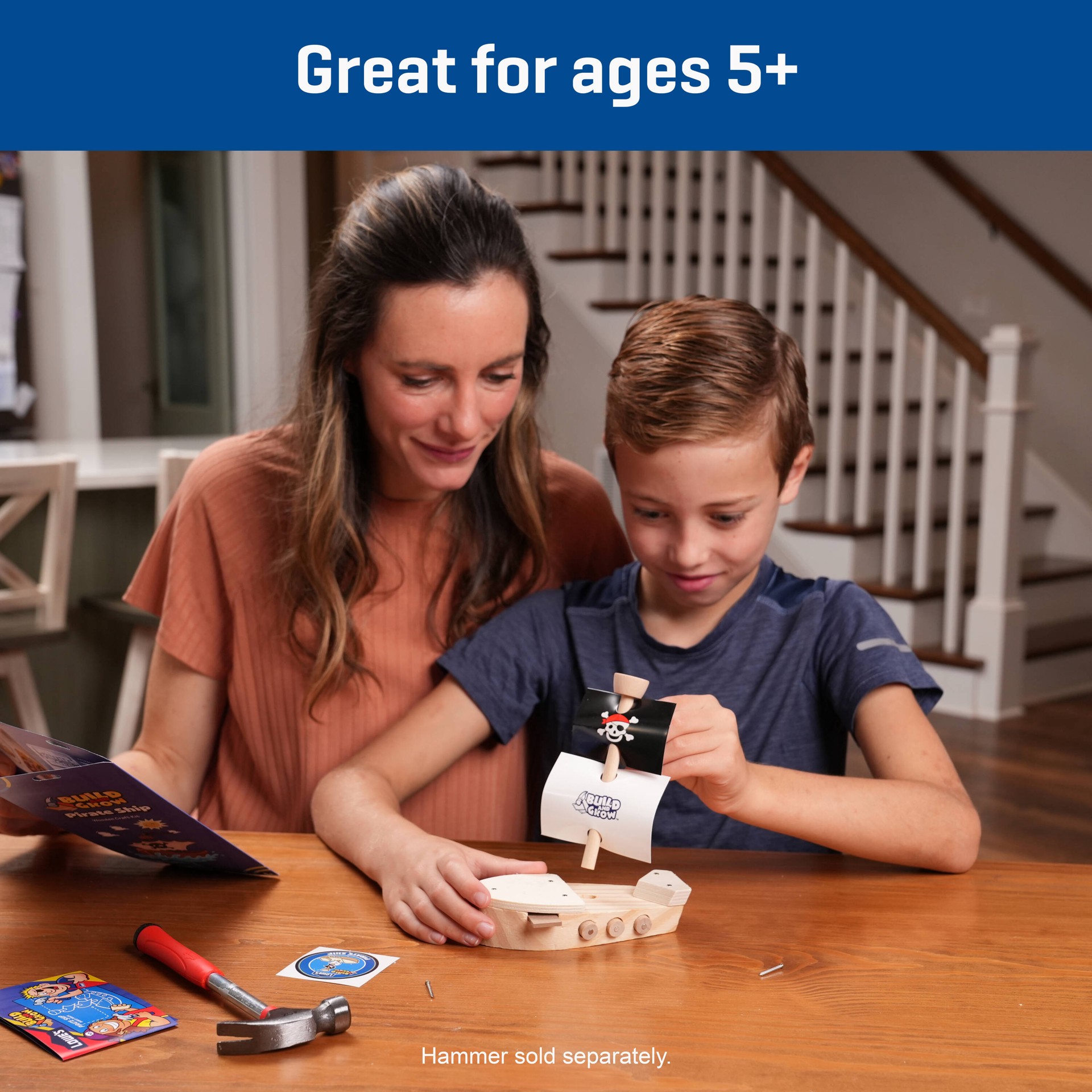 slide 6 of 6, Build and Grow Pirate Ship Kid's Project Kit, 1 ct