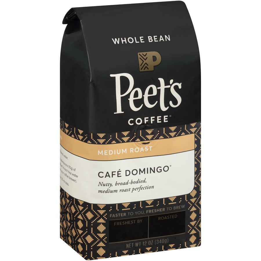 slide 2 of 6, Peets Coffee Whole Bean Medium Roast Cafe Domingo Coffee 12 oz, 12 oz