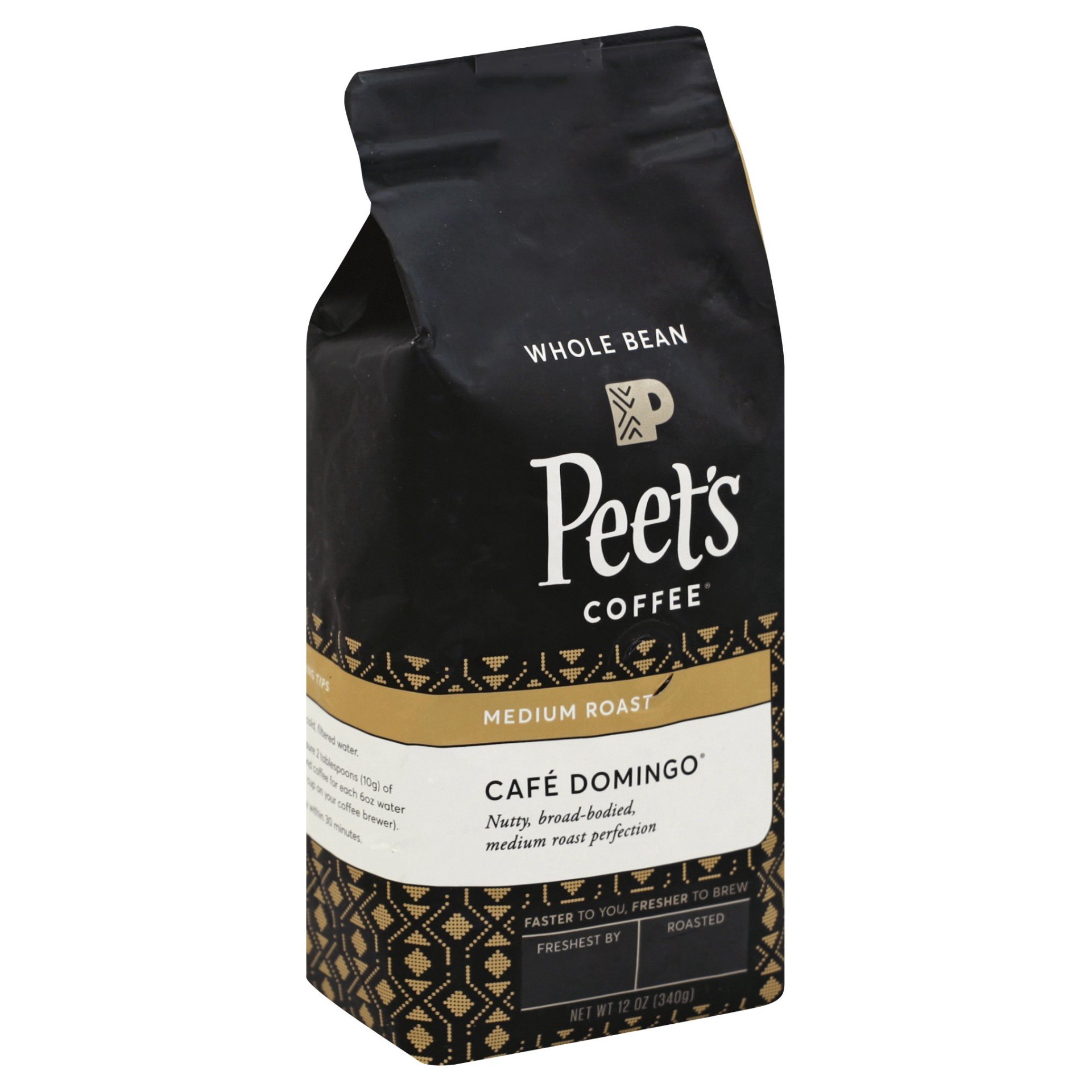 slide 1 of 6, Peets Coffee Whole Bean Medium Roast Cafe Domingo Coffee 12 oz, 12 oz