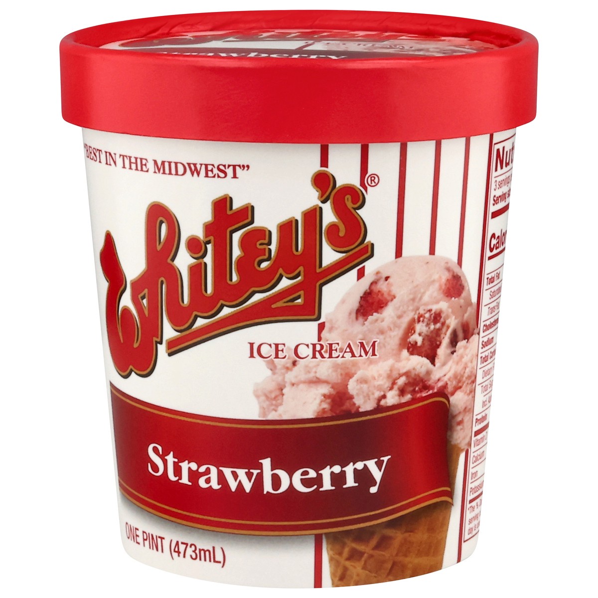 slide 9 of 14, Whitey's Ice Cream Strawberry, 1 pint