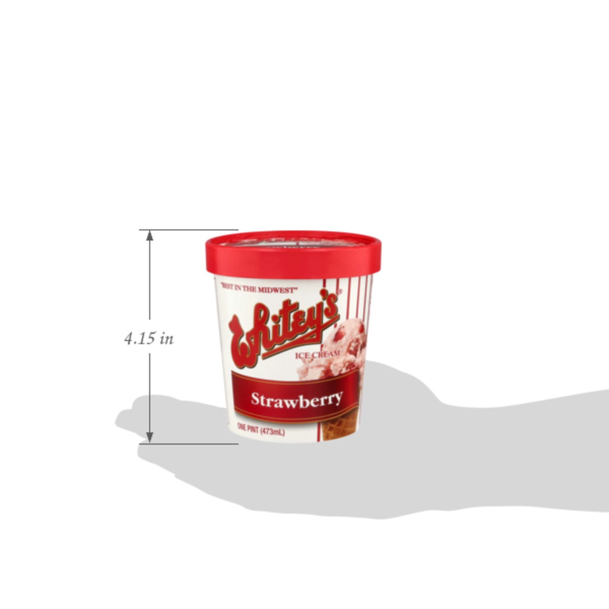 slide 4 of 14, Whitey's Ice Cream Strawberry, 1 pint