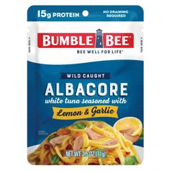 Bumble Bee Lemon Garlic Albacore Tuna In Water 2.5oz Pouch - 2.5 OZ