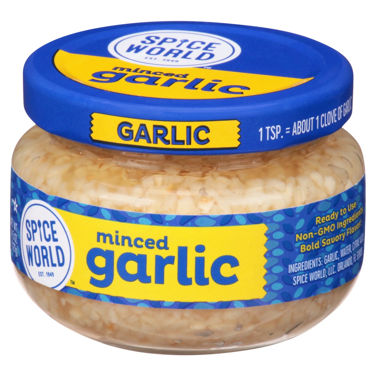 slide 3 of 13, Spice World Minced Garlic 4.5 oz, 4.5 oz