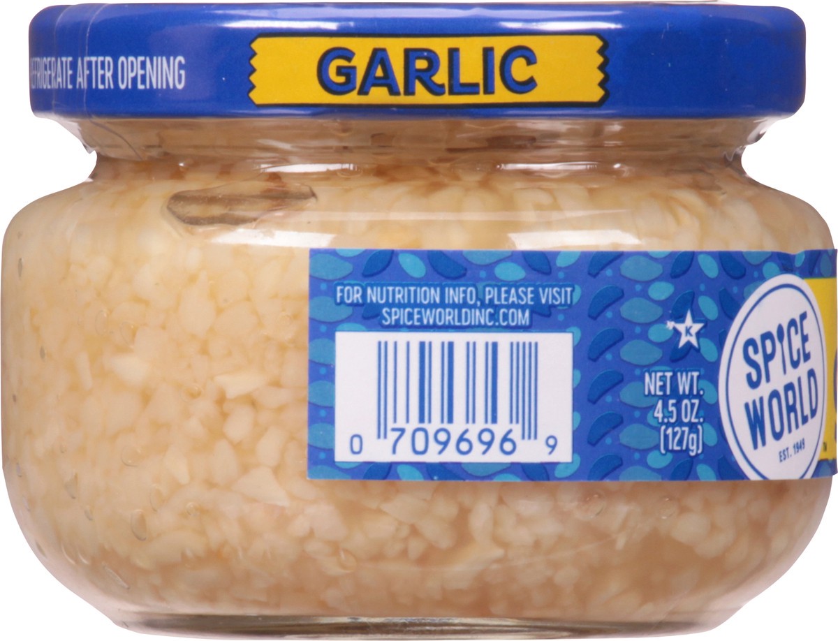 slide 8 of 13, Spice World Minced Garlic 4.5 oz, 4.5 oz