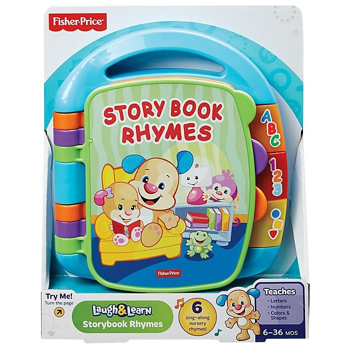 slide 3 of 5, Fisher-Price Laugh And Learn Storybook Rhymes Book, 1 ct