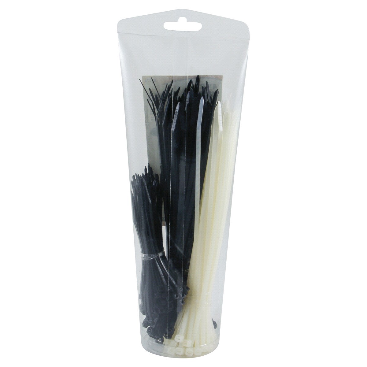 slide 2 of 2, Dorman 4,8 In. Black/Clear Wire Tie Tube, 250 pc