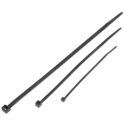 Dorman 4,6,8 in. Black Wire Ties Canister 