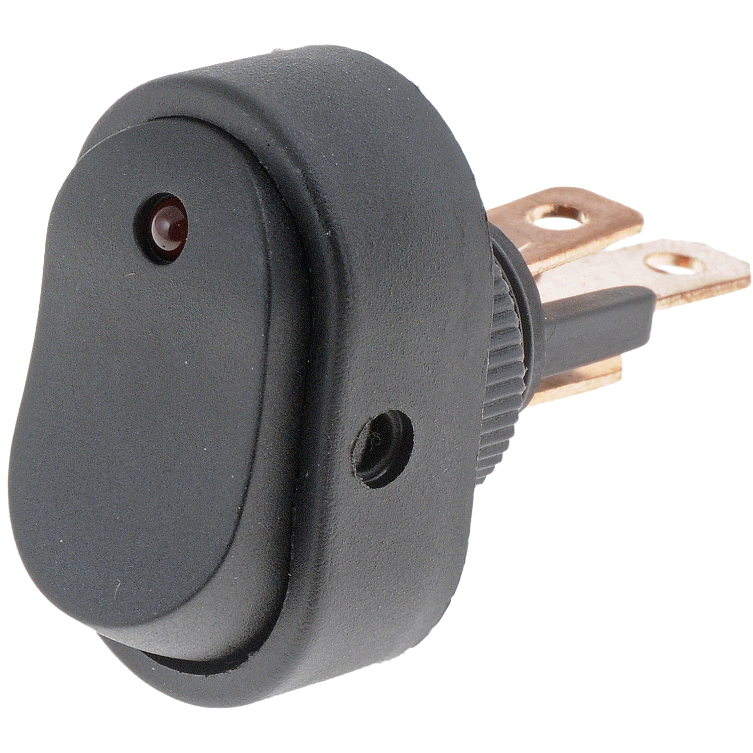 slide 1 of 1, Dorman Electrical Switches - Rocker - LED Glow - Oval Style - Black Body/Red LED, 1 ct