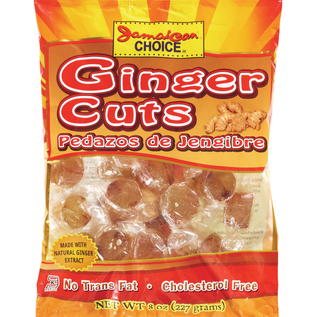 slide 1 of 1, Jamaican Choice Ginger Cuts Chews, 8 oz