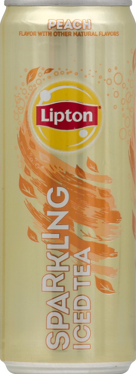 slide 2 of 4, Lipton Sparkling Iced Tea Peach - 12 oz, 12 oz