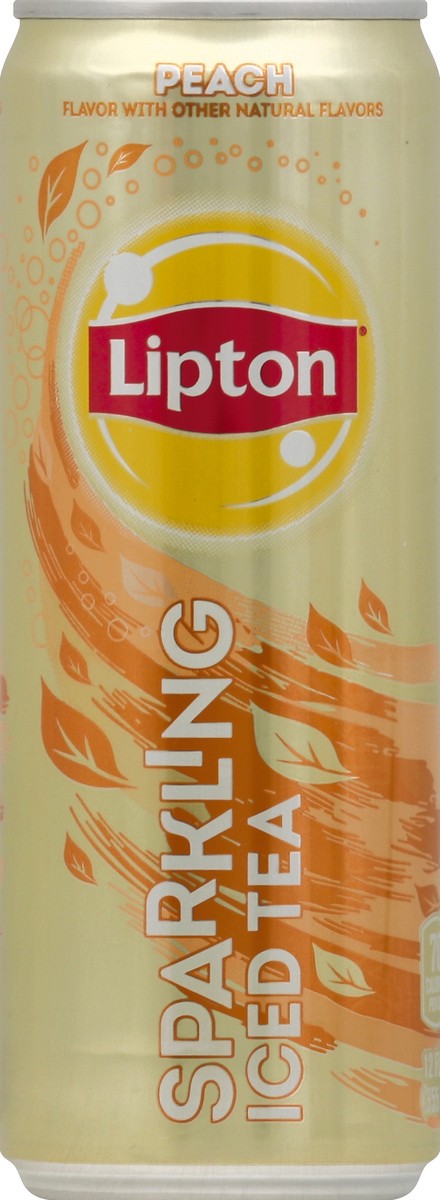 slide 3 of 4, Lipton Sparkling Iced Tea Peach - 12 oz, 12 oz